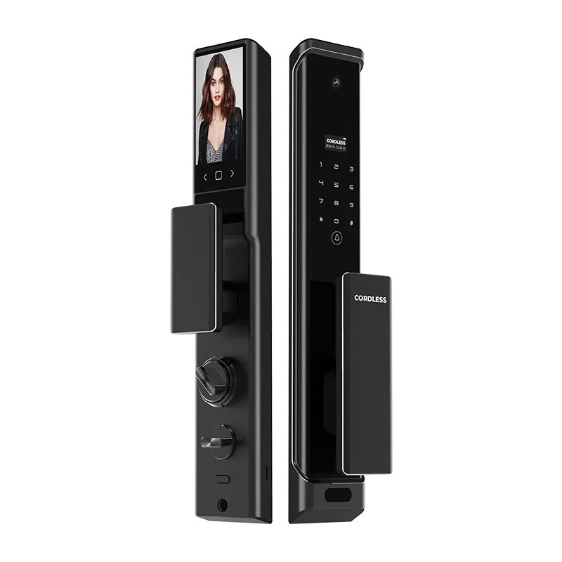 Cordless - MARS Doors Smart Lock External Camera, Internal Screen 3D Face Recognition