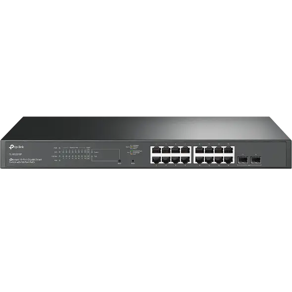TP-LINK - JetStream 18-Port Gigabit Smart Switch with 16-Port PoE+