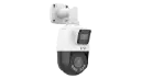 2MP+2MP 4X ColorHunter MultiView Dual-Light Network PTZ Camera Built-in Dual-Mic and High-Power Speaker