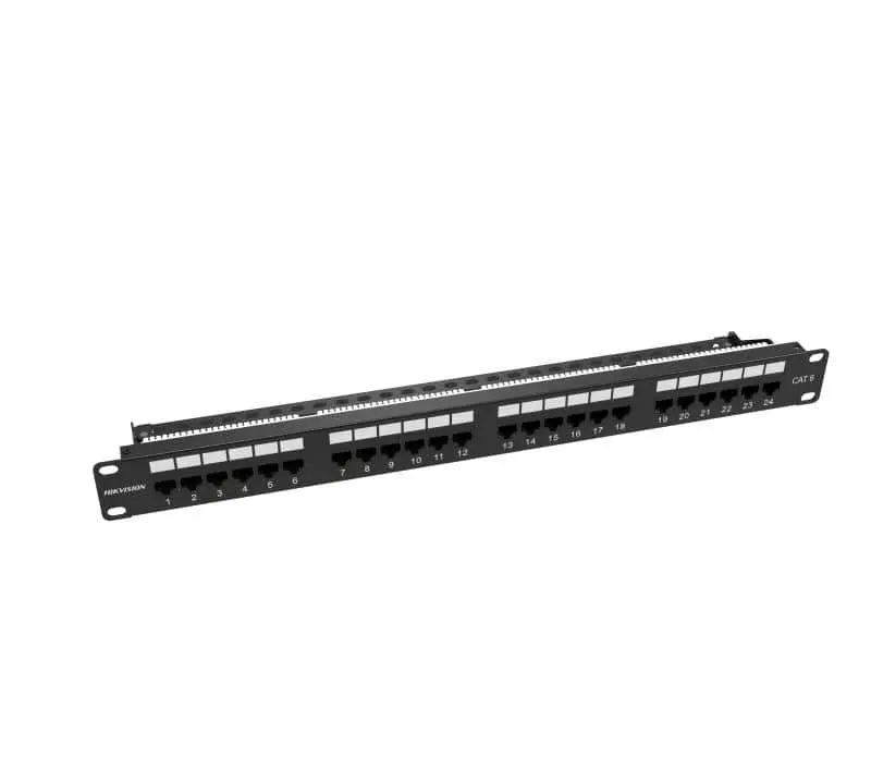 Hikvision Cat6 Unsheilded 24-port Patch Panel, 1U