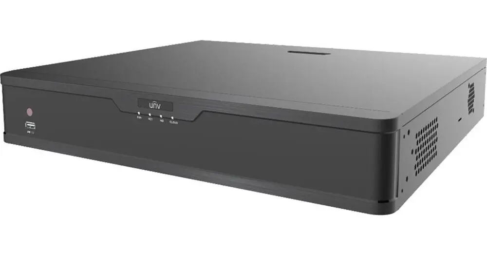 Uniview 4 HDDs 32-ch With 16-ch PoE 1U Network Video Recorder Up to 12 Megapixels resolution recording