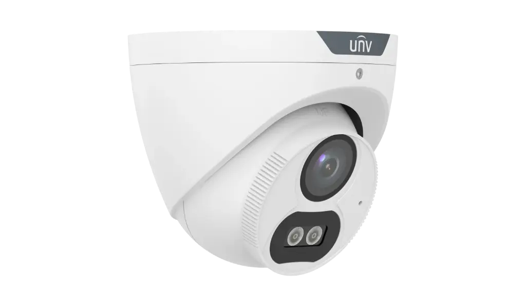 Uniview 2MP ColorHunter Fixed Warm Light Turret Analog Camera Built-in Mic