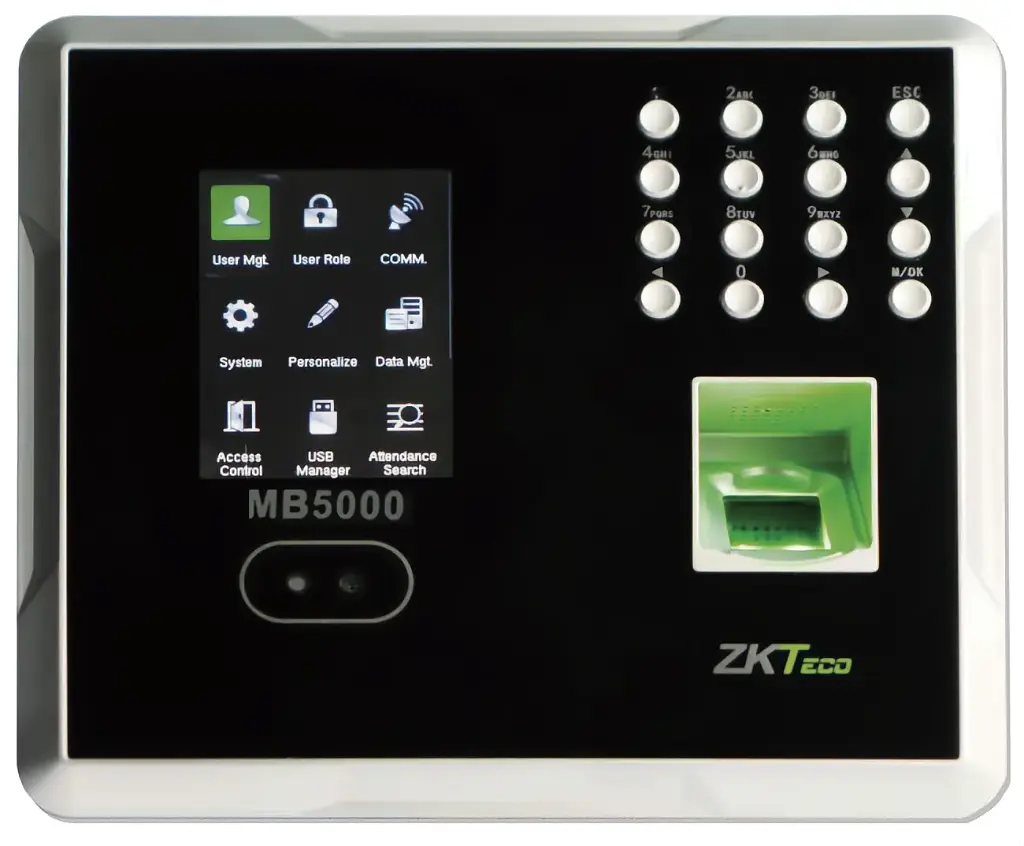 ZKTeco Fingerprint & Face Attendance Device MB5000
