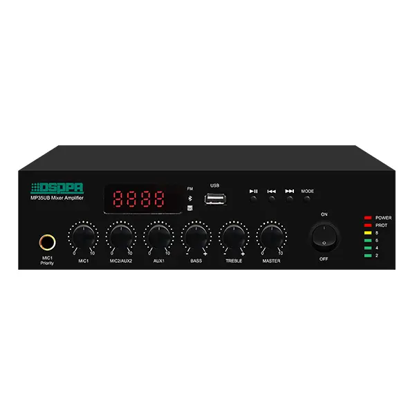 DSPPA 60W Mini Digital Mixer Amplifier With USB & Bluetooth