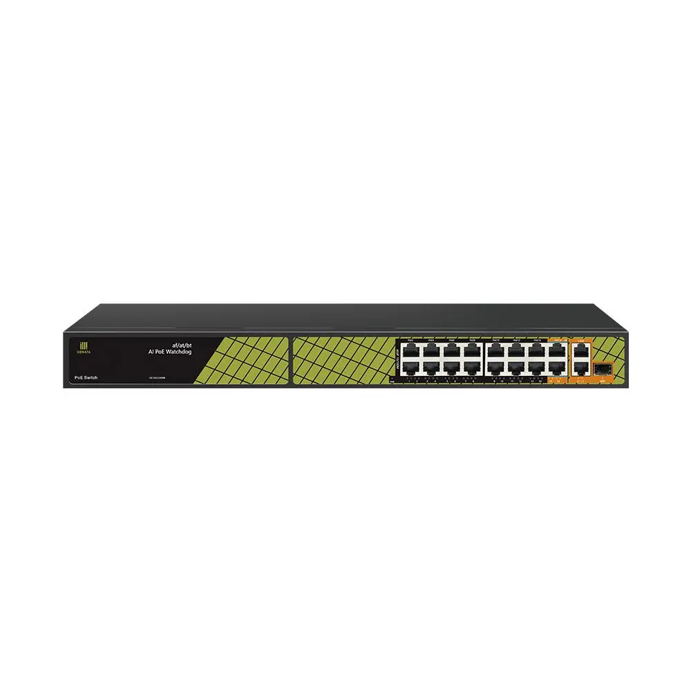 SWITCH GENATA POE [ 16P×100 + 2P UP×1000 + 1P SFP×1000 ]