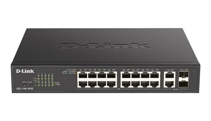 D-Link 18 Port PoE Smart Managed Switches
