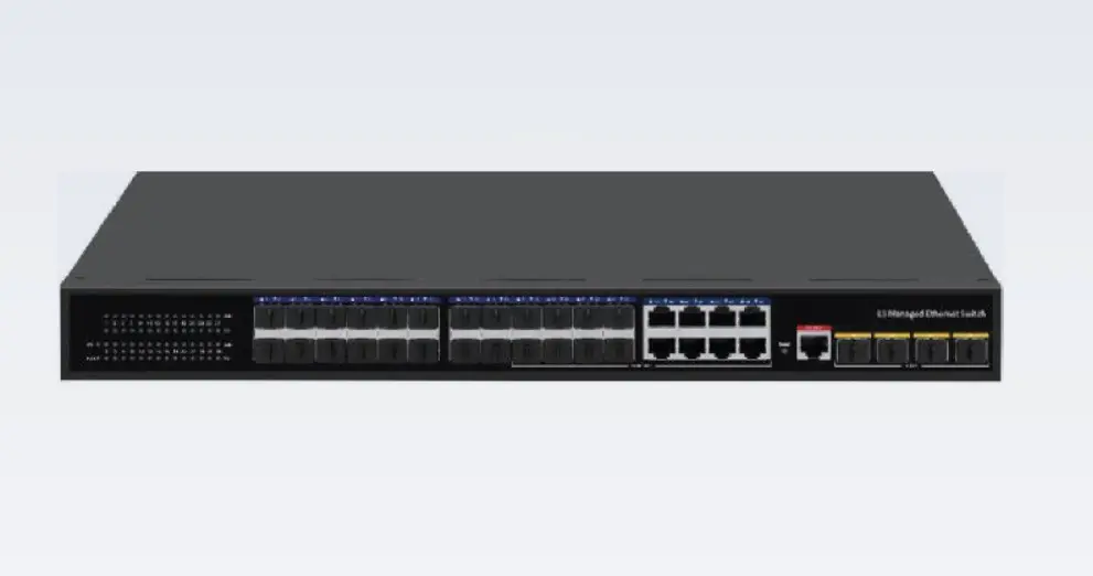 D-Link 24 Port SFP Managed Switch with 10G Uplinks