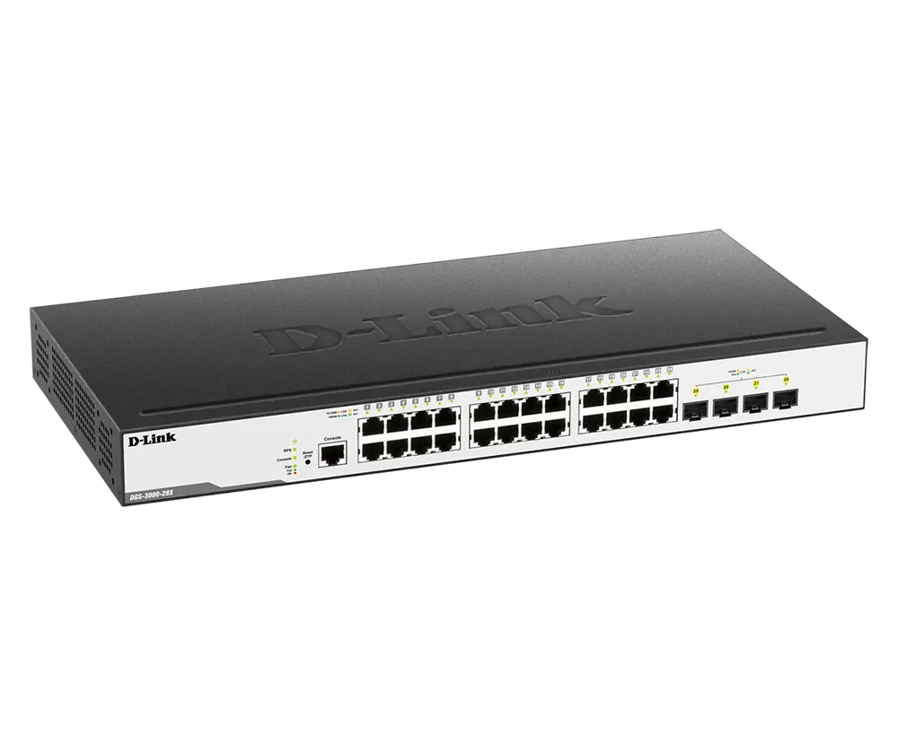 D-Link 28-Port Layer-2 Managed Gigabit Switch