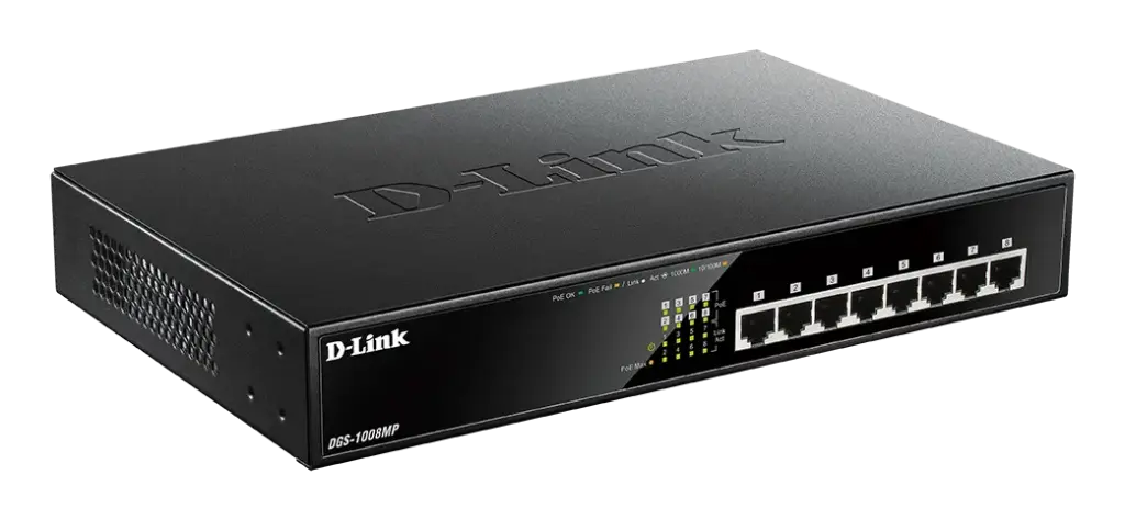 D-Link 8-Port Desktop Gigabit Max PoE Switch