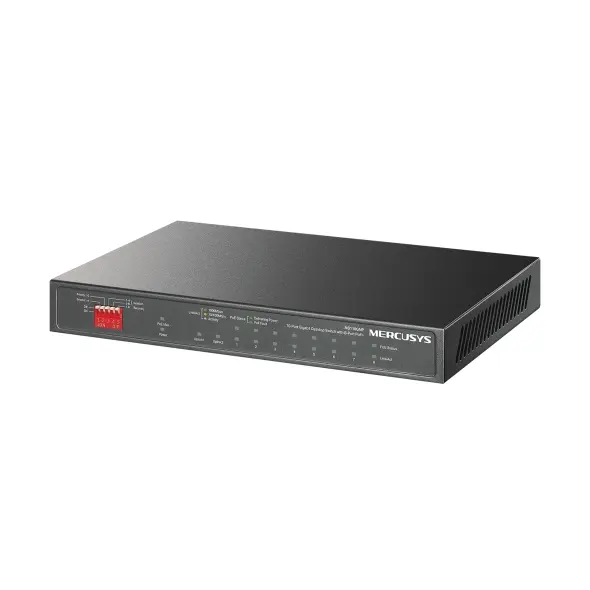 Mercusys 10-Port Gigabit Desktop Switch with 8-Port PoE+