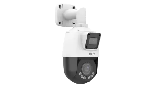 [IPC9312LFW-AF28-2X4] 2MP+2MP 4X ColorHunter MultiView Dual-Light Network PTZ Camera Built-in Dual-Mic and High-Power Speaker