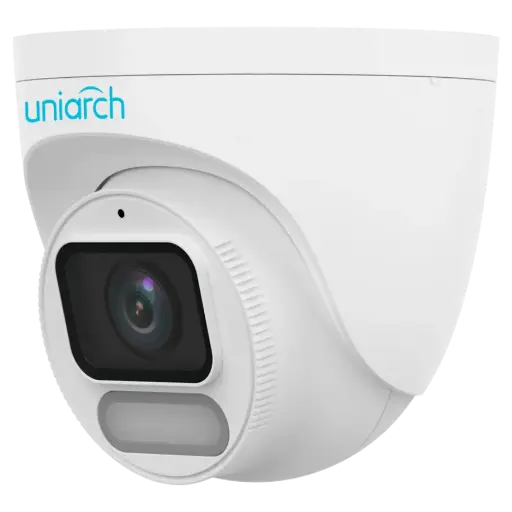 [IPC-T242-ADF28K-WP] Uniarch 2MP ColorHunter Wise ISP Fixed Warm Light Turret Network Camera Built in Mic