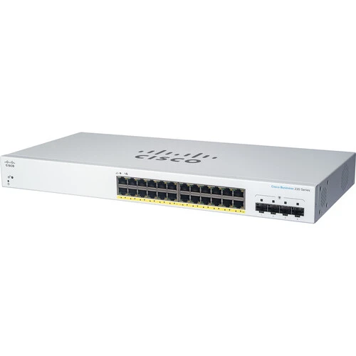 [CBS220-24T-4G] Cisco 24 Port Gigabit & 4 Gigabit SFP Smart Switch