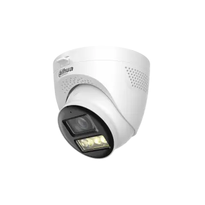 [DH-HAC-HDW1500TQP-IL-T] Dahua 5MP Smart Dual Light HDCVI Two-way Audio Fixed-Focal Eyeball Camera