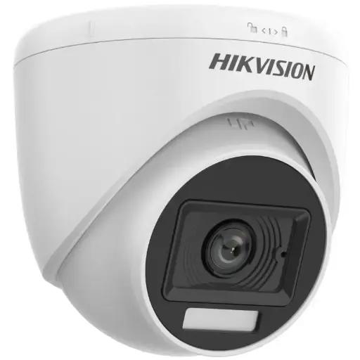 [DS-2CE76D0T-LPFS] Hikvision 2MP Smart Hybrid Light Audio Fixed Turret Camera