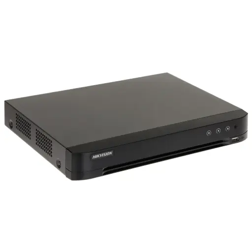 [iDS-7208HQHI-M1/XT] Hikvision 8-ch 1080p 1U H.265 AcuSense DVR Support Two-Way Audio Technology