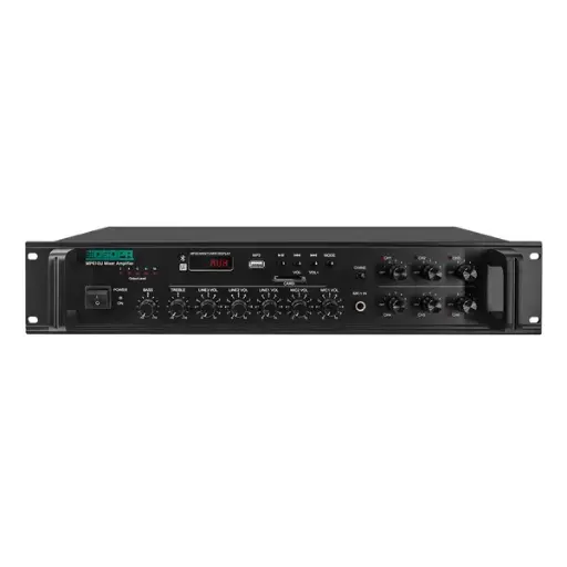 [MP610U] DSPPA 250W 6 Zones Paging and Music Mixer Amplifier With SD/USB/FM & Individual Volume Control