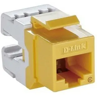 [NKJ-C6YEL1B21] D-Link Cat6 UTP Keystone Jacks (Yellow)